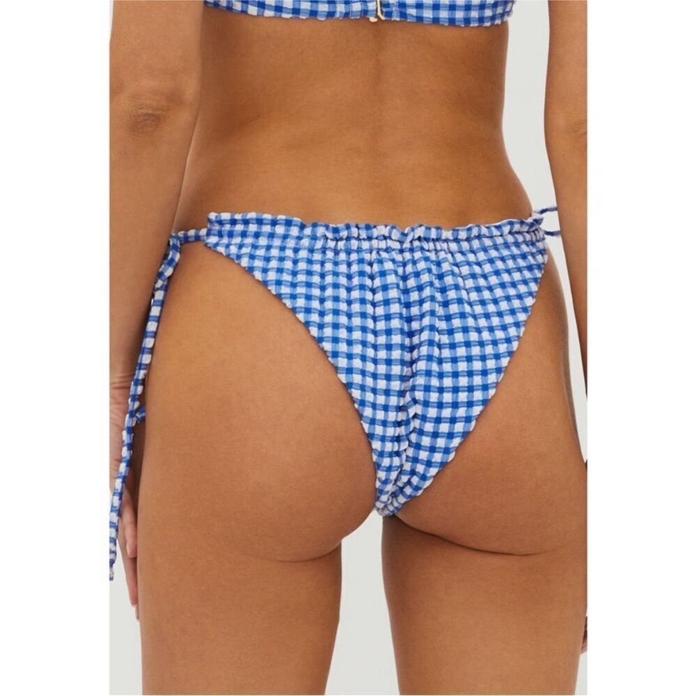 NEW BEACH RIOT cara bottom in seaside gingham $109 - Picture 2 of 4